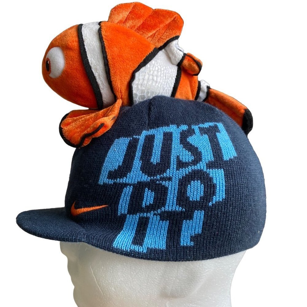Nike Kids Hat Nemo Disney Costume Novelty Just Do It Knit Cap - Picture 3 of 9